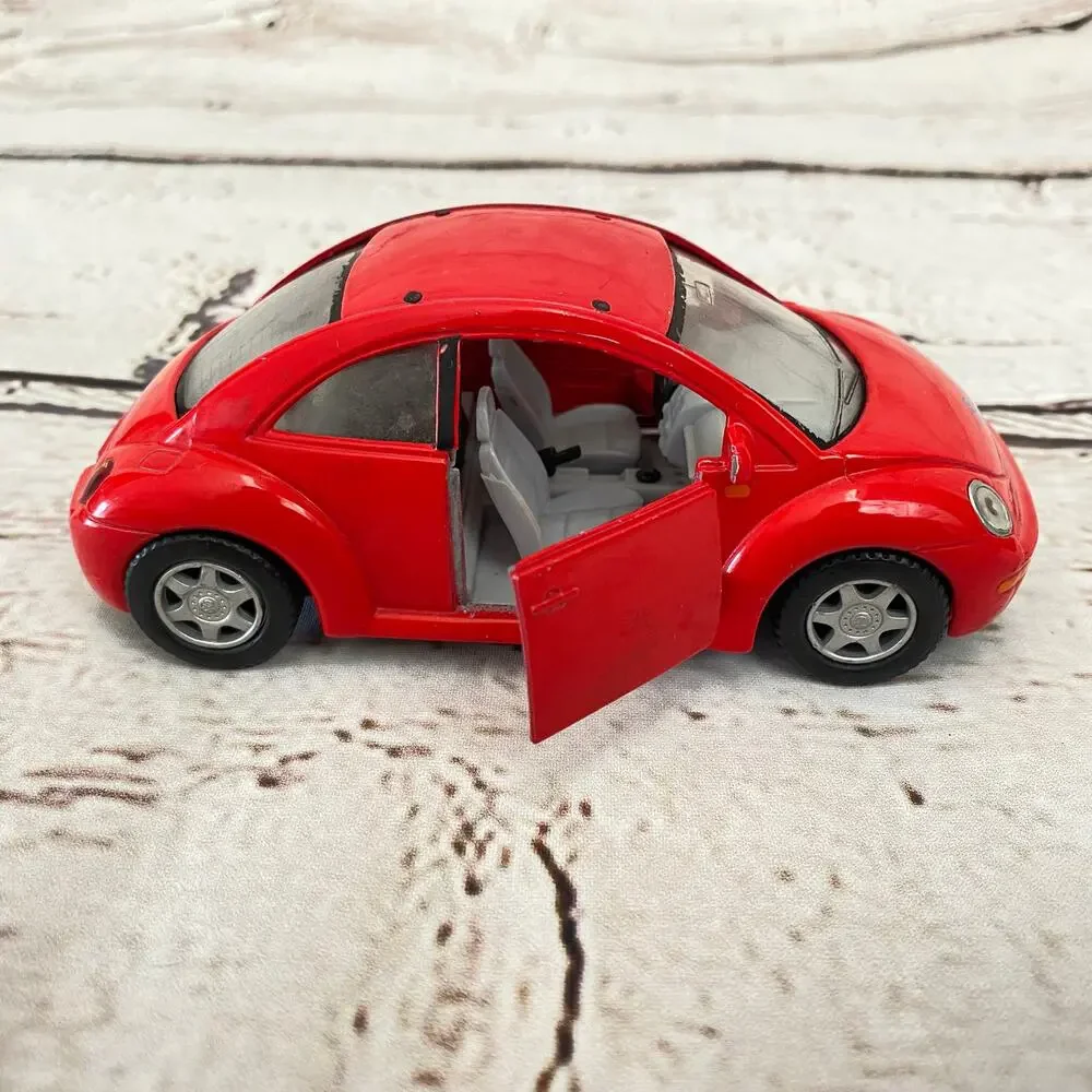 KINSMART Volkswagen New Beetle Diecast Model Car Red Pull Back 5